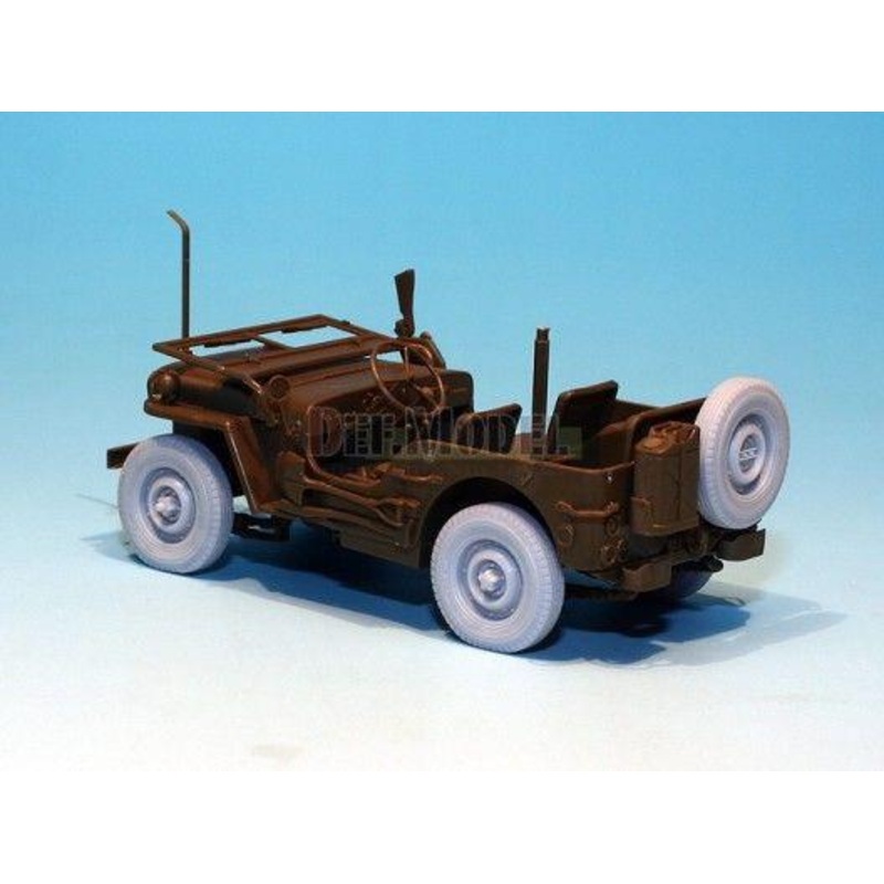 WW2 U.K. Commando/SAS Jeep Wheel set (for Tamiya 1/35)