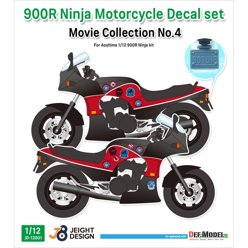 JEIGHT design 1/12 Ninja 1/12 Decal set – Movie Collection No.4