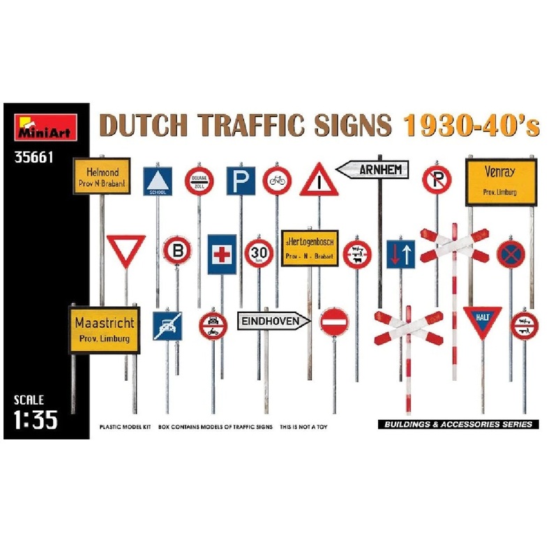 Miniart 1/35 DUTCH TRAFFIC SIGNS 1930-40’s