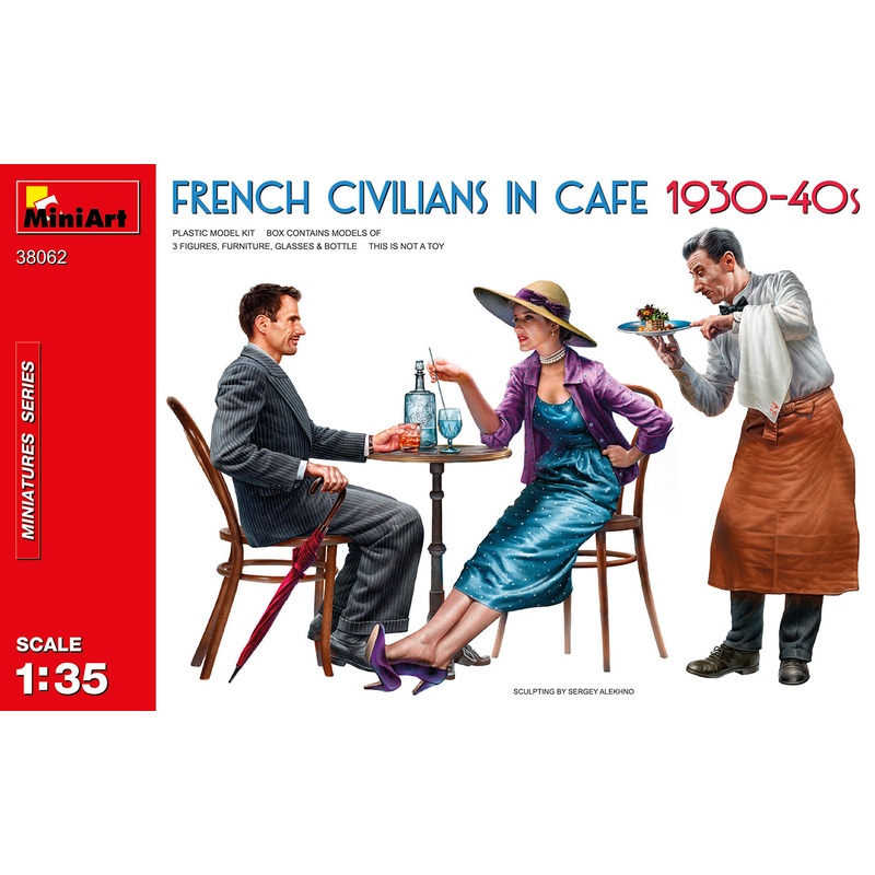 Miniart 1/35 French Civilians in Cafe. 1930-40s