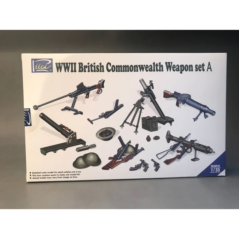 RIICH 1/35 WW2 British Commonwealth Weapon Set A