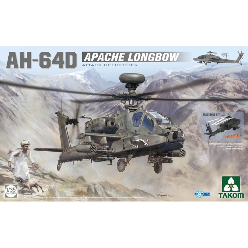 TAKOM 1/35 AH-64D Apache Longbow