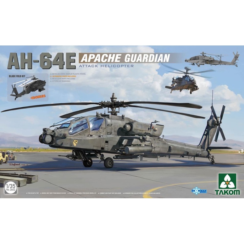 TAKOM 1/35 AH-64E Apache Guardian