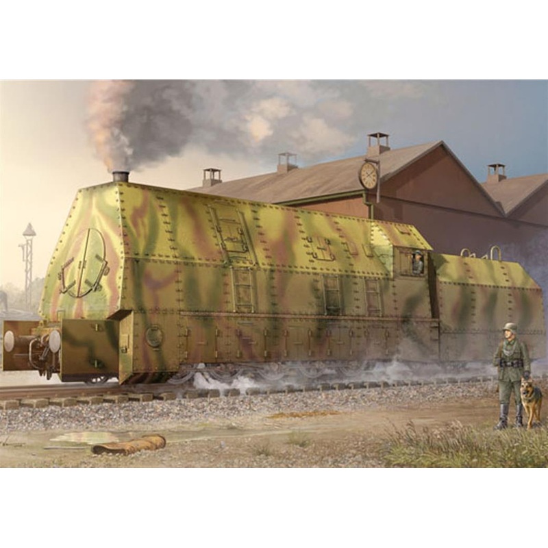Trumpeter 00219 1:35th scale German Panzerlok BR57. Train