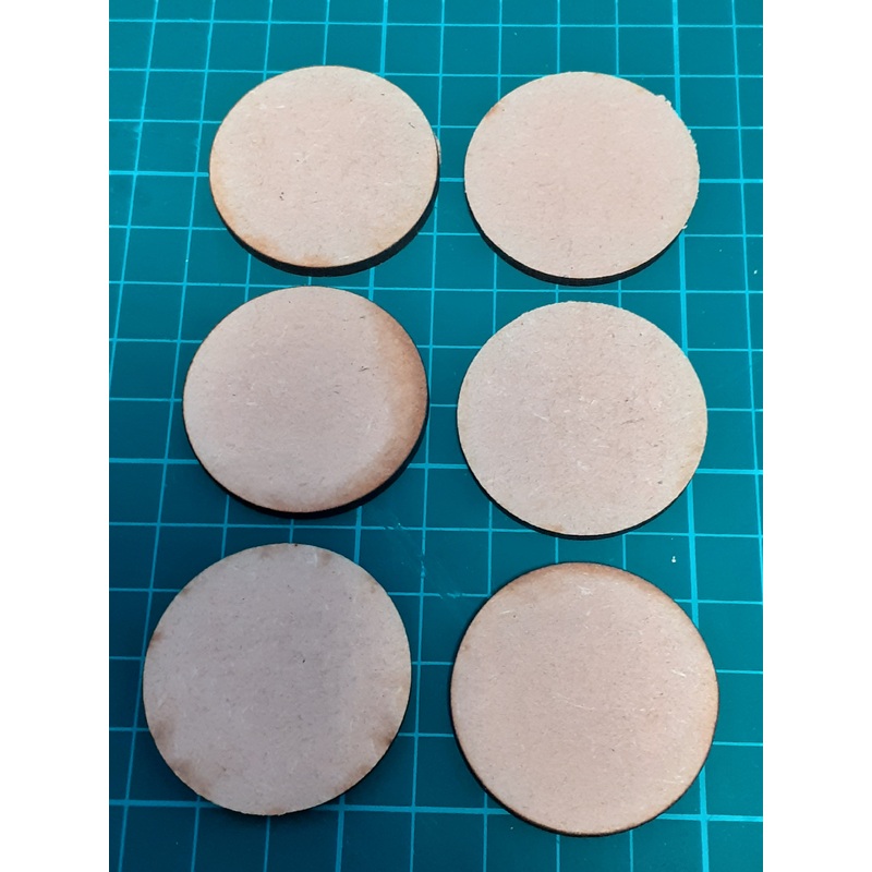 Wargame figure base 35mm diameter pack of 10