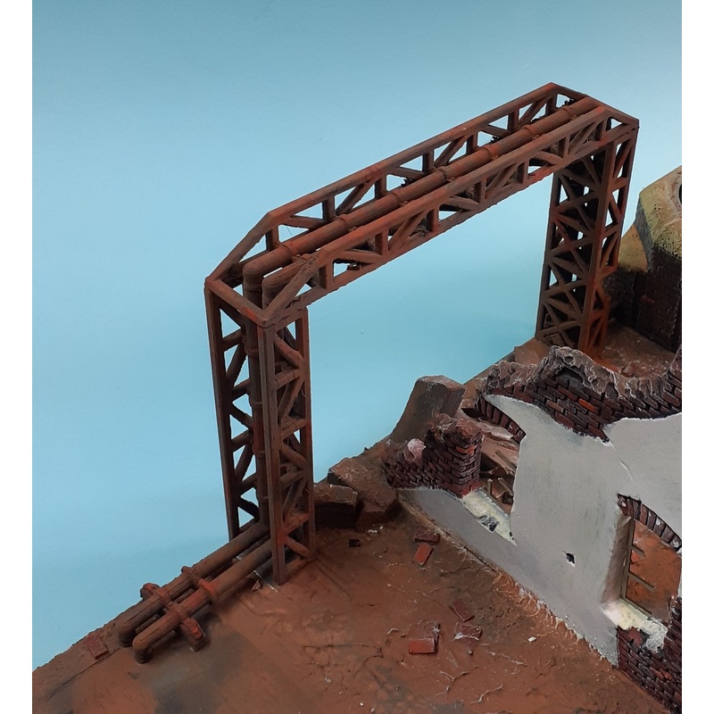 Wargaming Warhammer 28mm Blot Action Pipework bridge 3D printed gaming accessory