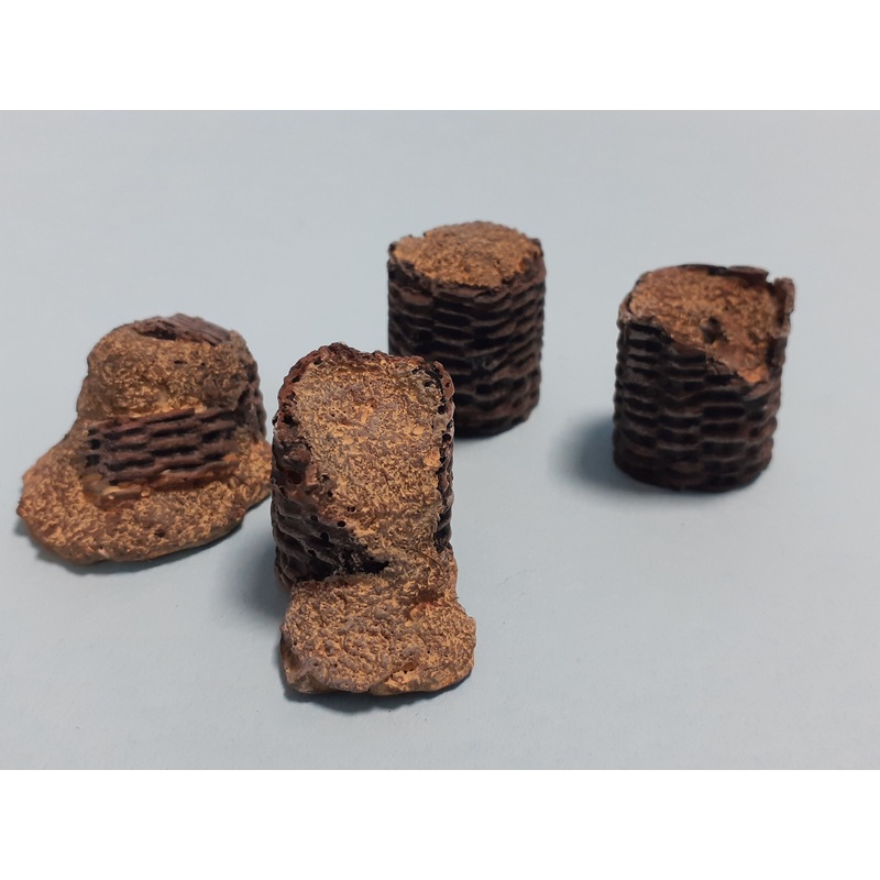 Wargaming Warhammer 28mm Damaged Wicker Gabions battlefield accessory (4 pce)