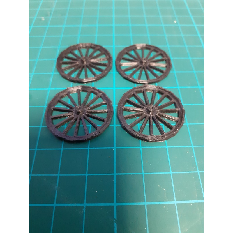 Wargaming Warhammer 28mm Set of 4 wagon wheels