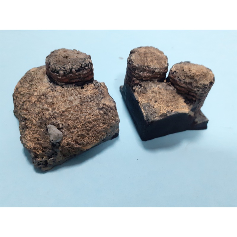 Wargaming Warhammer 28mm Wicker Gabion trench section battlefield accessory (corners)