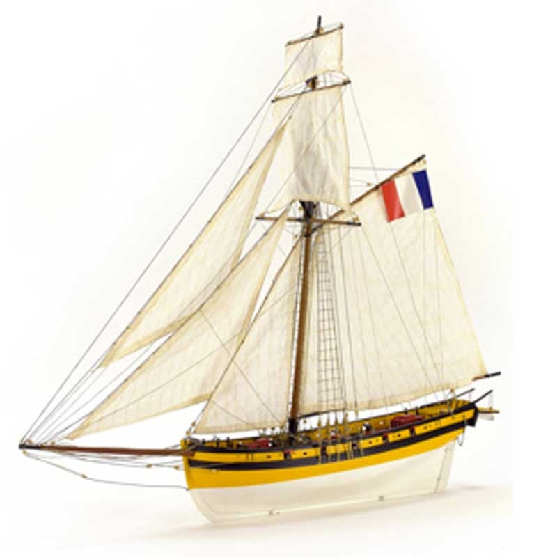 ARTESANIA French Corsair Cutter, Le Renard – Model 22401, Scale 1:50