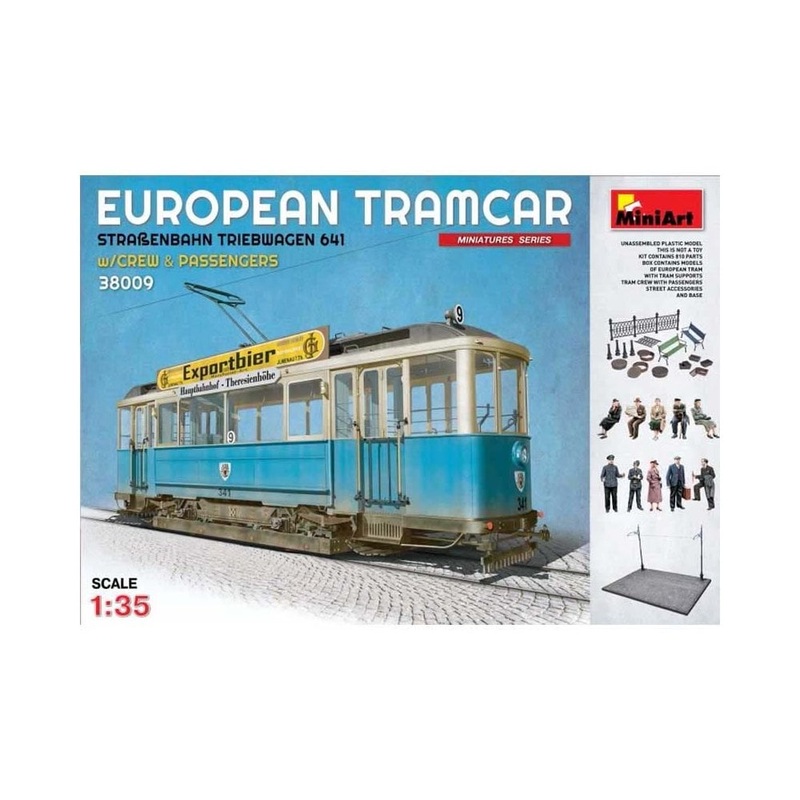 Miniart 1/35 WW2 European Tramcar Big set