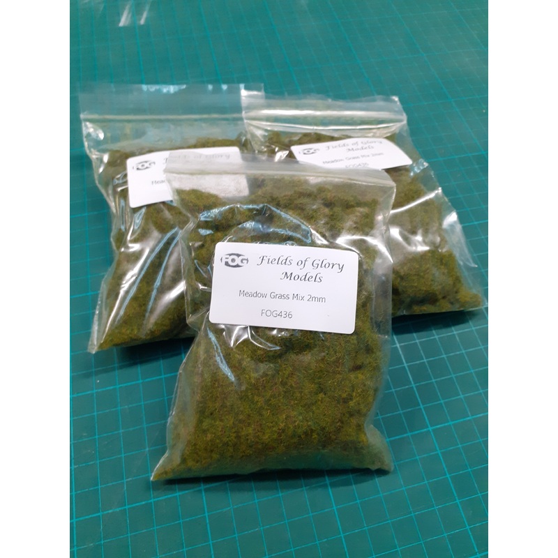 Nylon static grass Meadow Grass pack (3 x 30g pack 2mm,4mm + 6mm lengths)