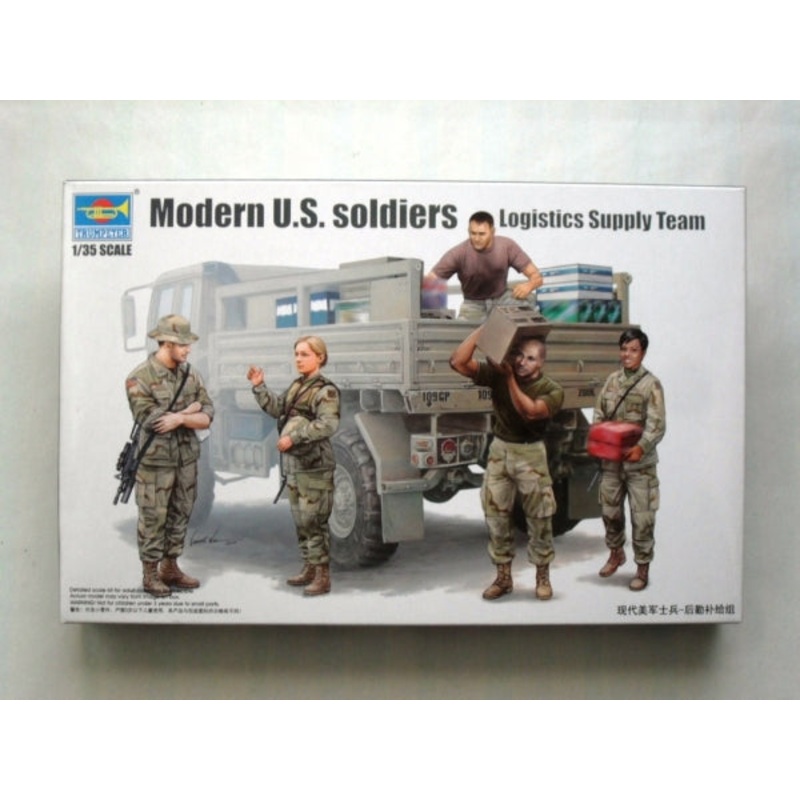 Trumpeter 1/35 Modern U.S. Soldiers Logistics Supply Team