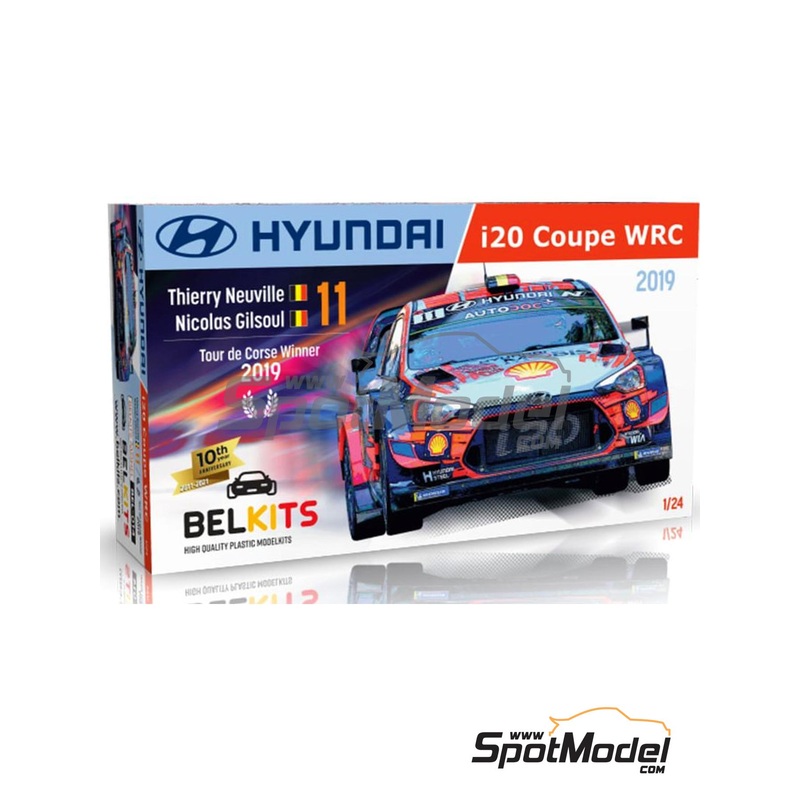 Belkits 1/24 HYUNDAI i20 COUPE WRC 2019 NEUVILLE