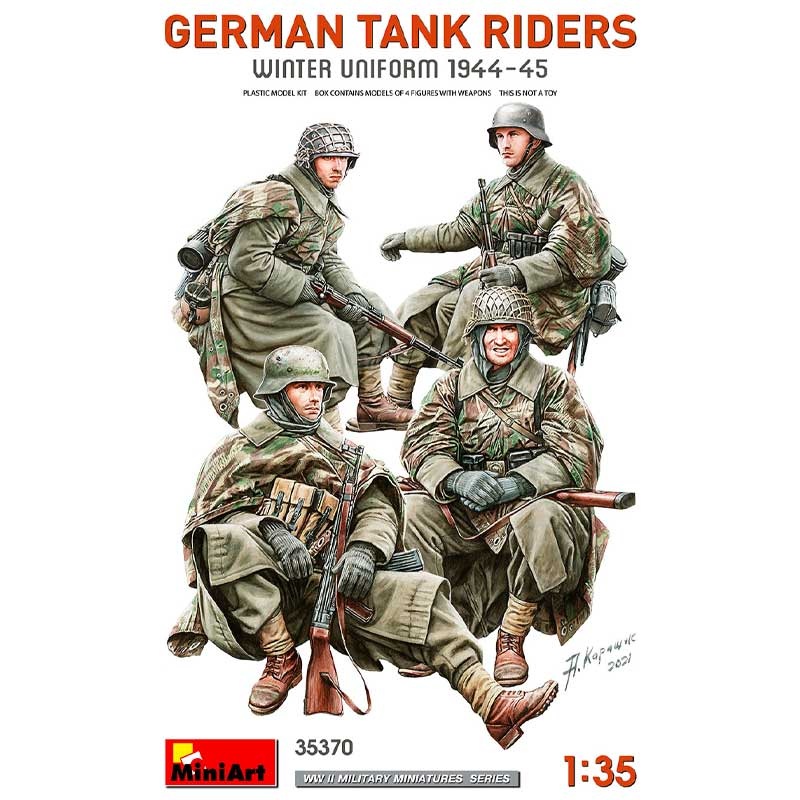 Miniart 1/35 WW2 GERMAN TANK RIDERS (WINTER UNIFORM 1944-45)