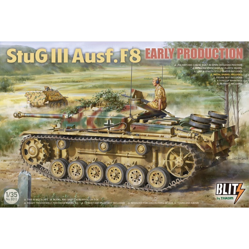 TAKOM 1/35 WW2 German StuG III Ausf. F8 Early Production