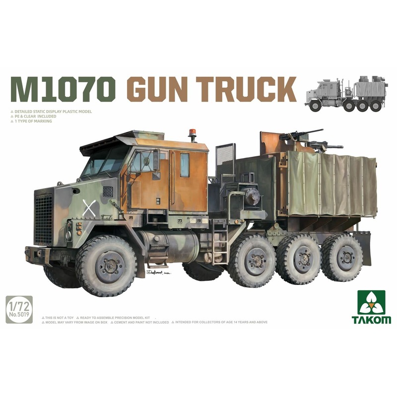 TAKOM 1/72 SCALE M1070 GUN TRUCK MODEL KIT