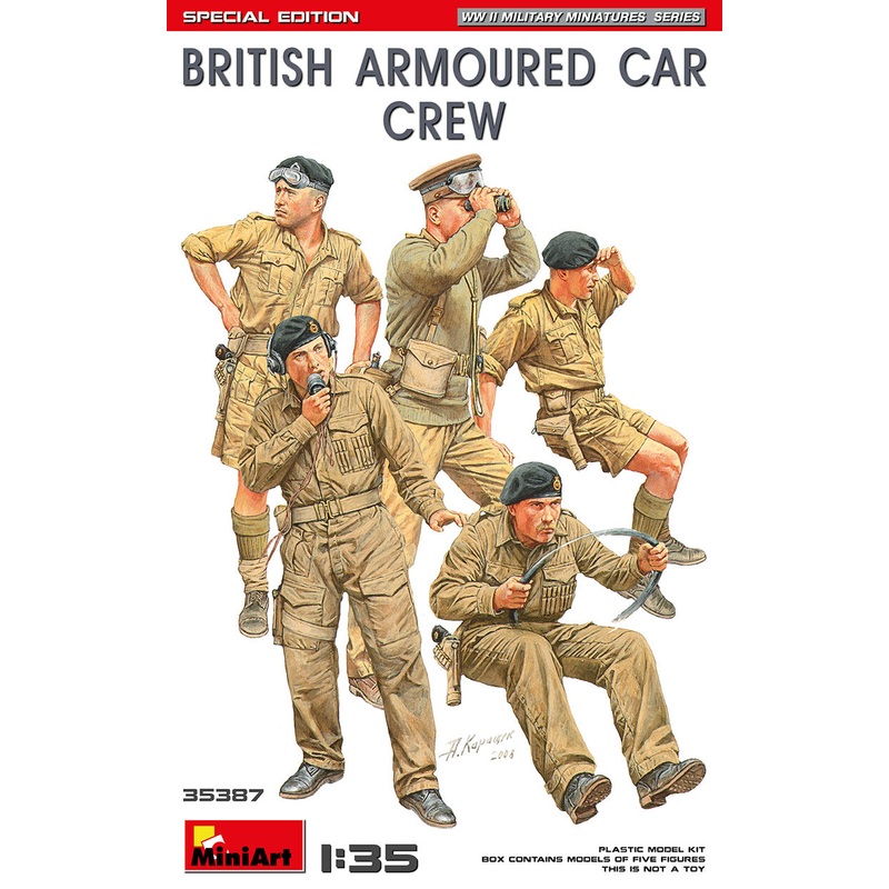 Miniart 1/35 WW2 British Armoured car crew
