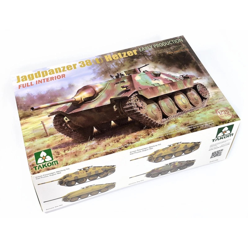 TAKOM 1/35 WW2 German tank Jagdpanzer 38(t) Hetzer EARLY w/ Full Interior
