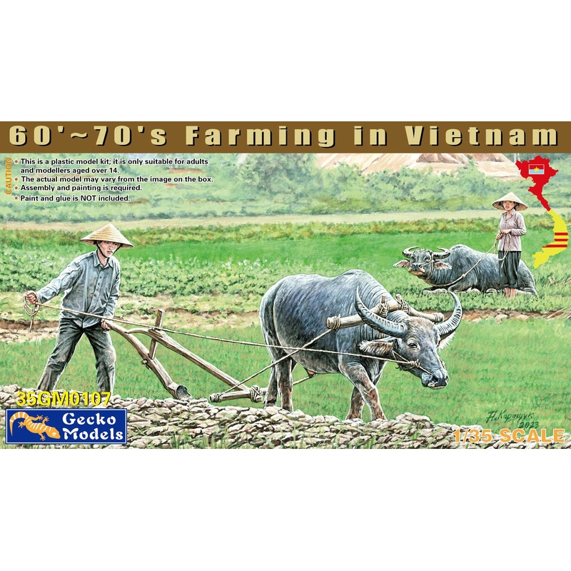 Gecko Models 1/35 60′-70’s Farming in Vietnam