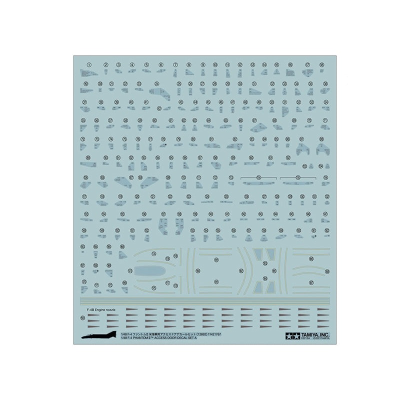 Tamiya 1:48 F-4 Phantom II Decal Set A