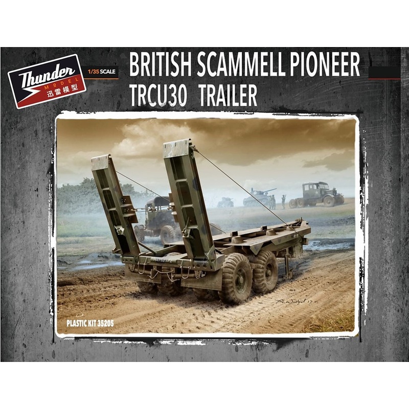 Thunder Model 1/35 WW2 British Scammell Pioneer 30ton Trailer TRCU30