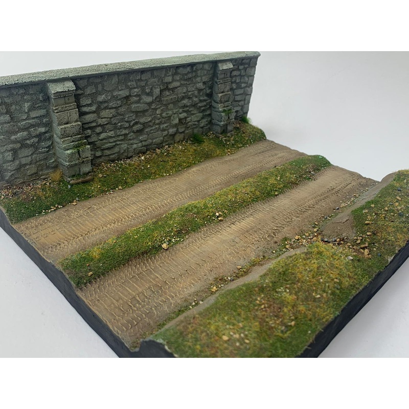 1/24 Scale display base #11 Country lane 240mm x 195mm