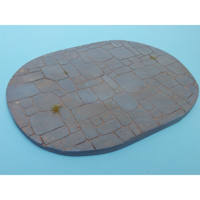 1/24 Scale display base #8 oval Flag stone base 220mm x 175mm