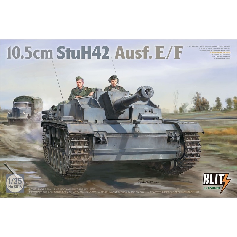 Takom 1/35 WW2 German 10.5cm StuH42 Ausf. E/F