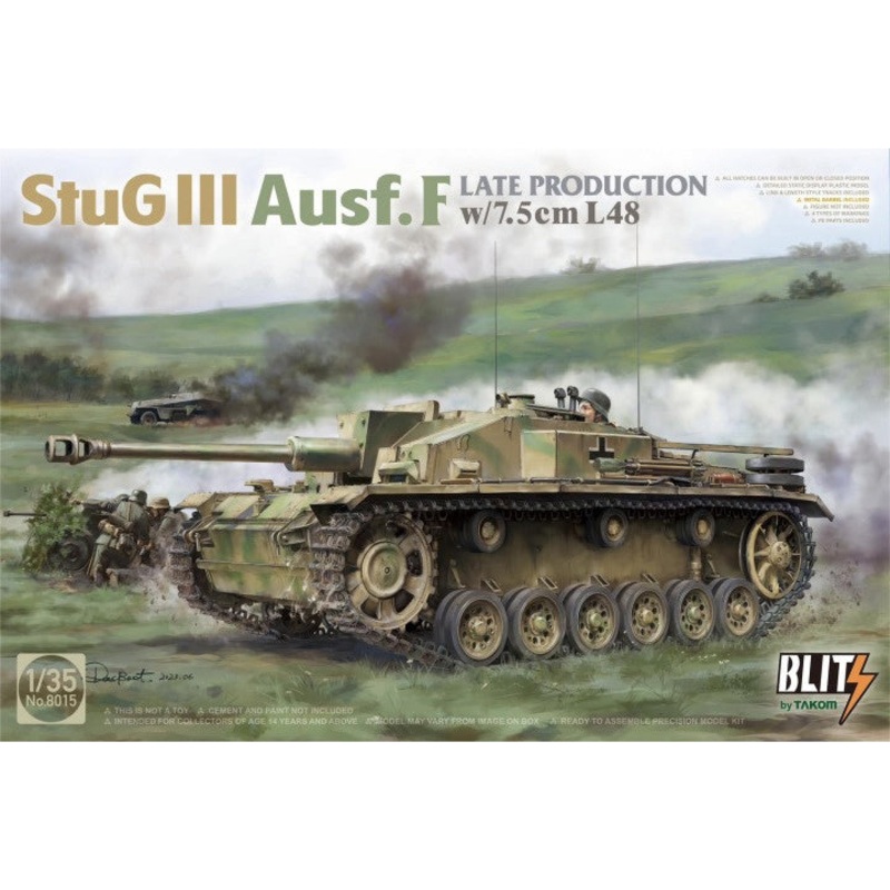 Takom 1/35 WW2 German StuG III Ausf. F Late Production w/7,5cm L48