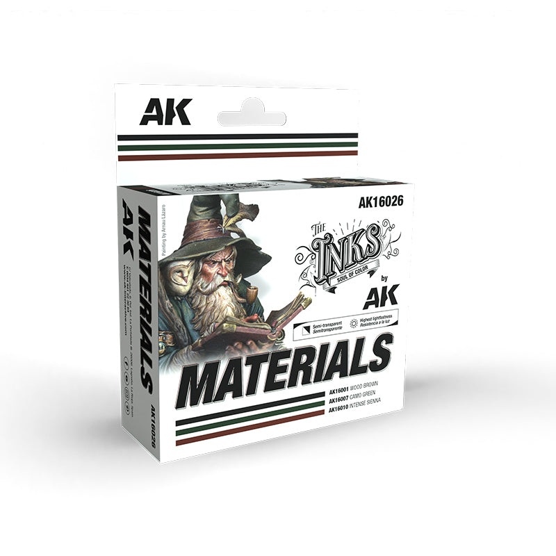 AK Interactive MATERIALS – SET 3 Ref. (INKS)
