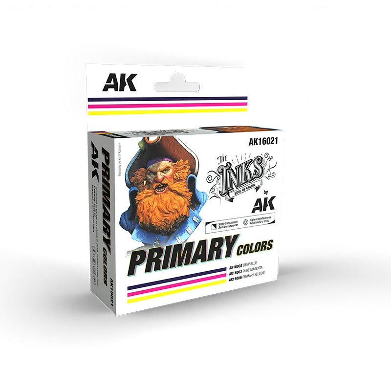 AK Interactive PRIMARY COLORS SET – SET 3 Ref. (INKS)