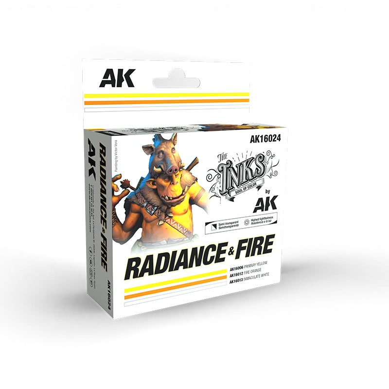 AK Interactive RADIANCE & FIRE – SET 3 Ref. (INKS)
