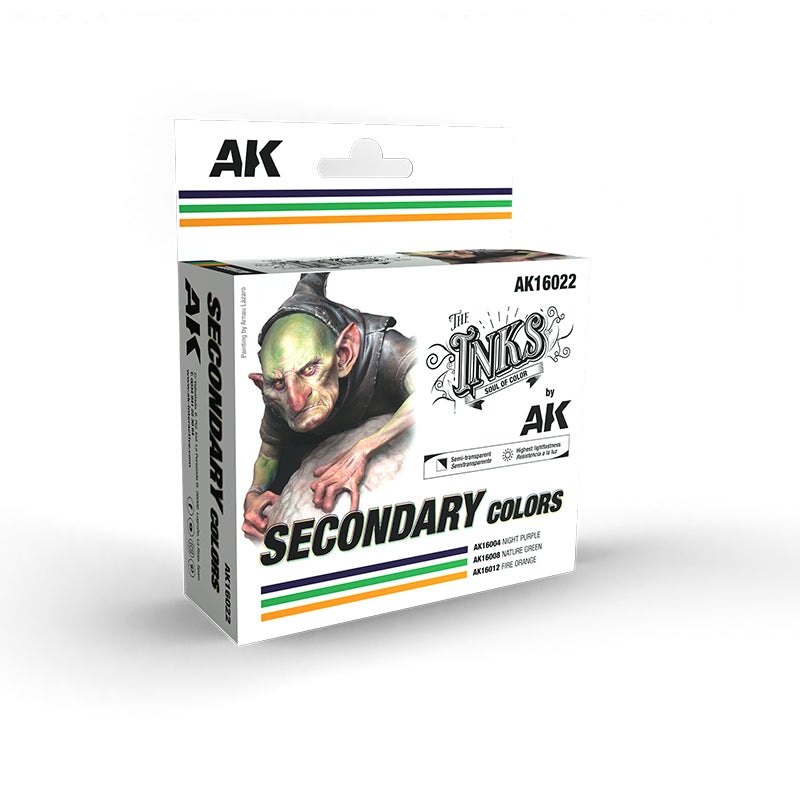 AK Interactive SECONDARY COLORS SET – SET 3 Ref. (INKS)