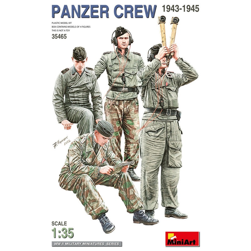 Miniart 1/35 scale WW2 German PANZER CREW 1943-1945
