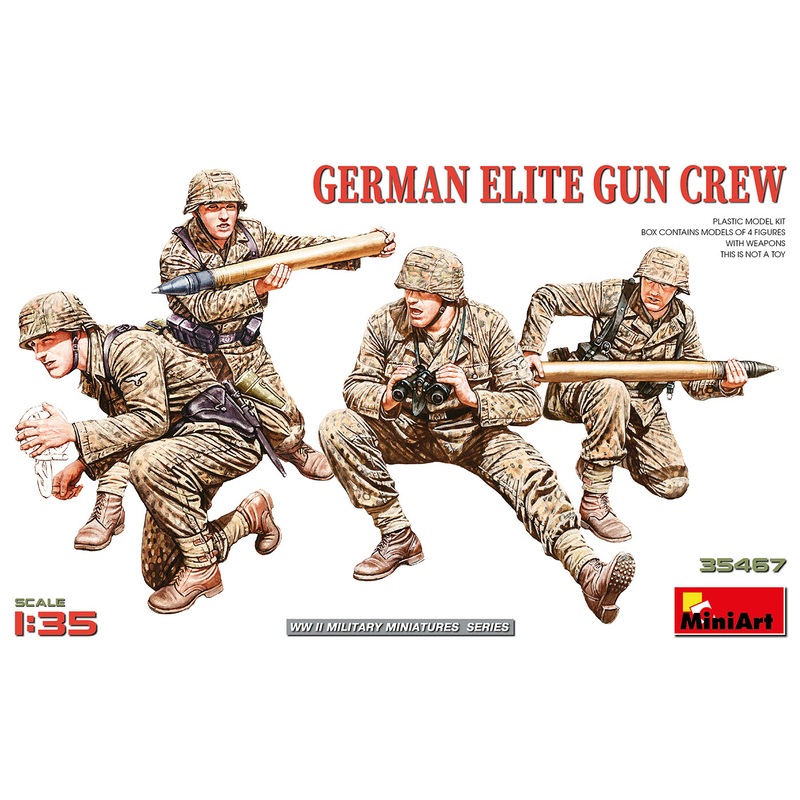 Miniart 1/35 WW2 GERMAN ELITE GUN CREW