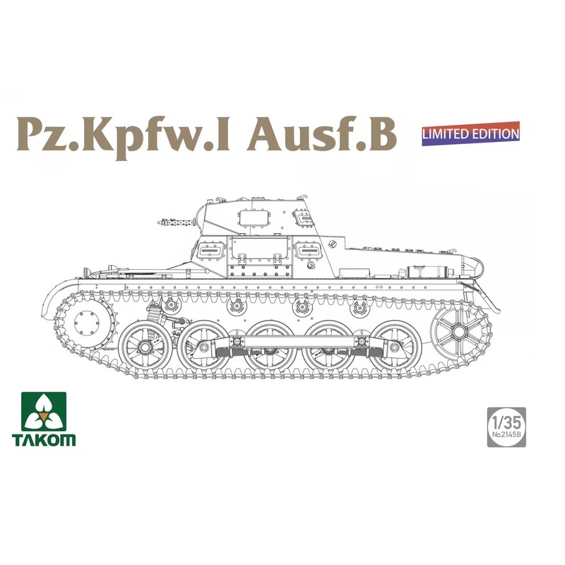 TAKOM 1/35 WW2 Gerrman Pz.Kpfw. I Ausf. B – Limited Edition