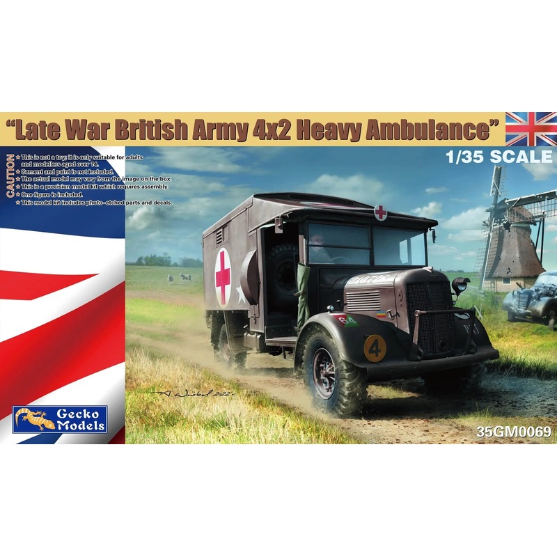 1/35 scale GECKO model kit late war British Army 4×2 heavy ambulance