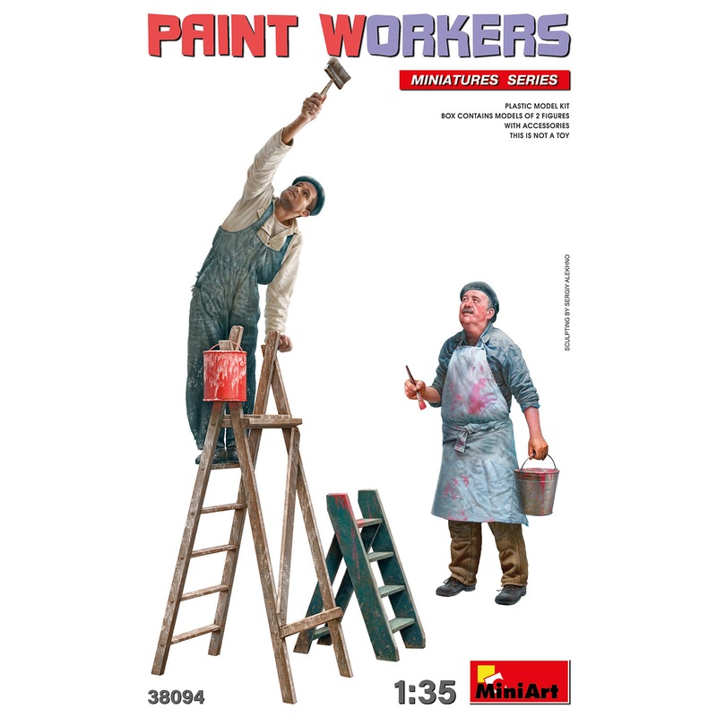 Miniart 1/35 scale Decorators PAINT WORKERS WITH ACCESSORIES