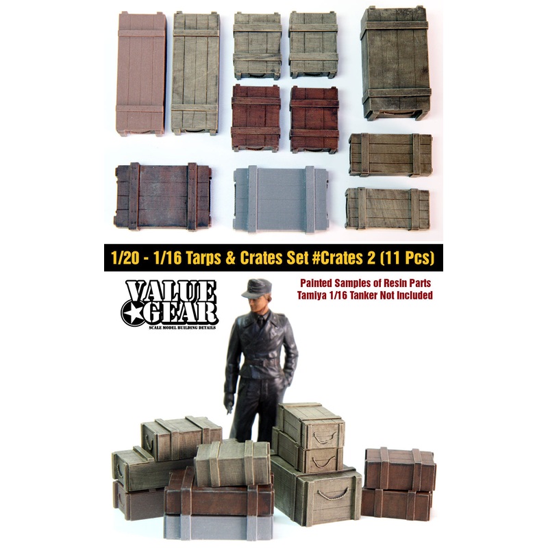 1/16 Scale Universal/Generic Crates #2 (11 Pieces) Valugear