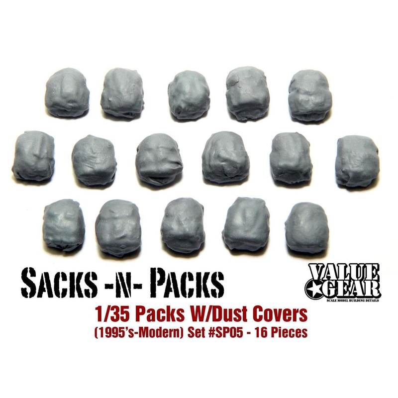 1/35 Scale resin kit US Alice Packs Medium With Dust Covers