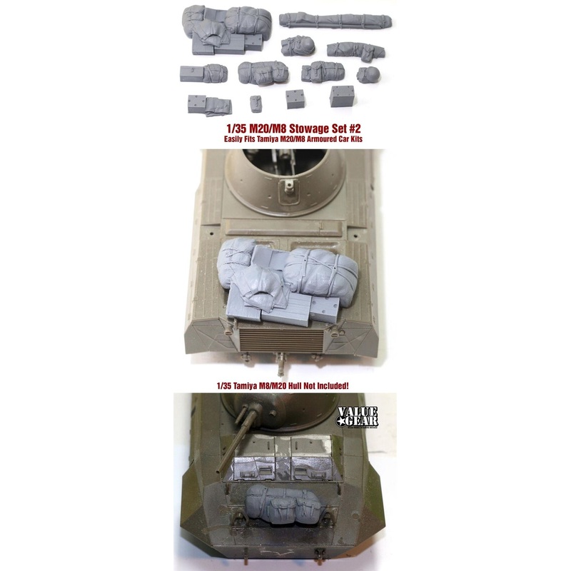 1/35 scale resin kit US M8/M20 Armoured Car Stowage Sets#2