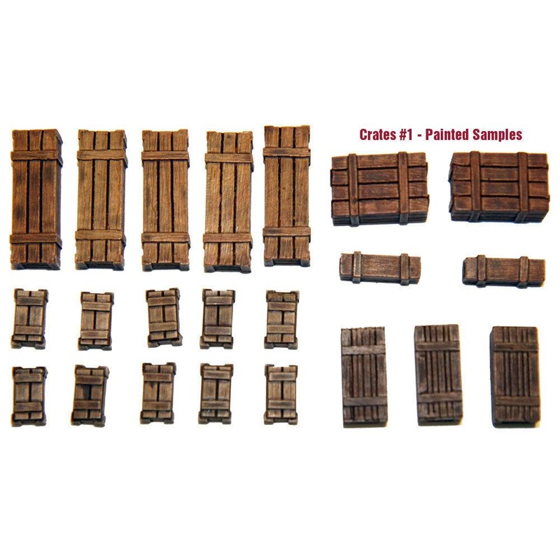 1/35 Scale resin kit Wooden Crates Set #1