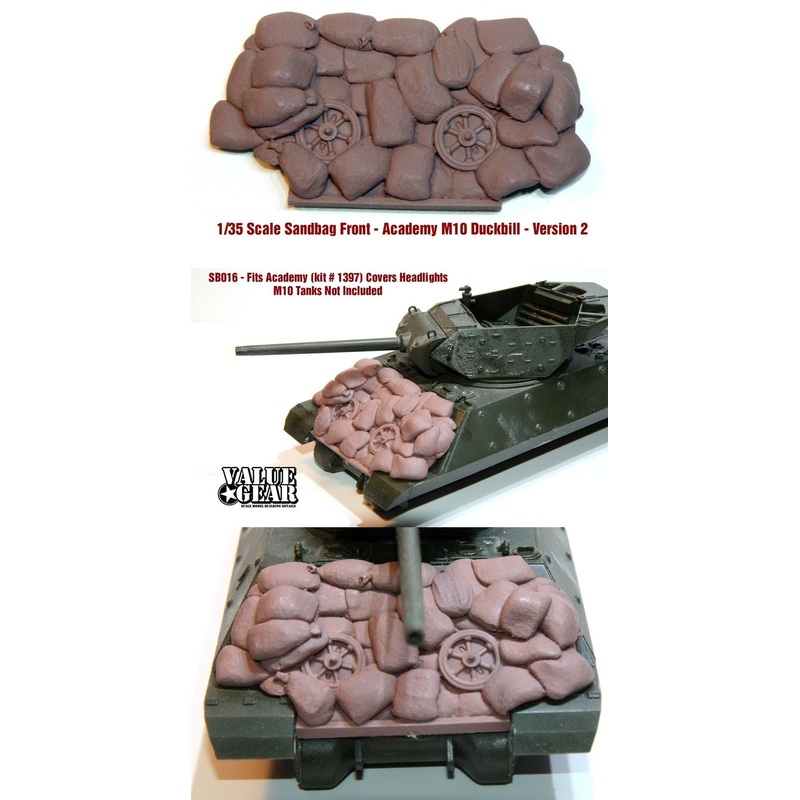 1/35 scale resin model SB016 M10 Sandbag Fronts V2 (ACADEMY M10)