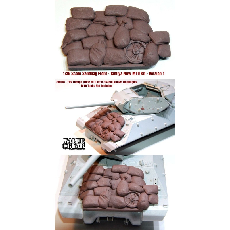 1/35 scale resin model SB018 M10 Sandbag Fronts V1 (TAMIYA NEW M10 KIT)