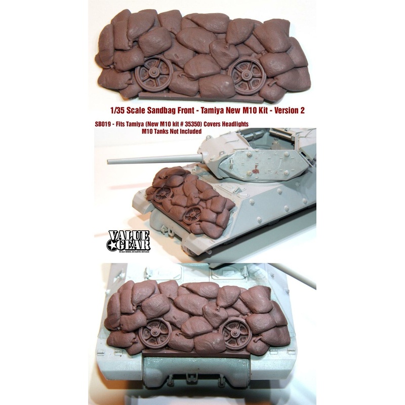 1/35 scale resin model SB019 M10 Sandbag Fronts V2 (TAMIYA NEW M10 KIT)