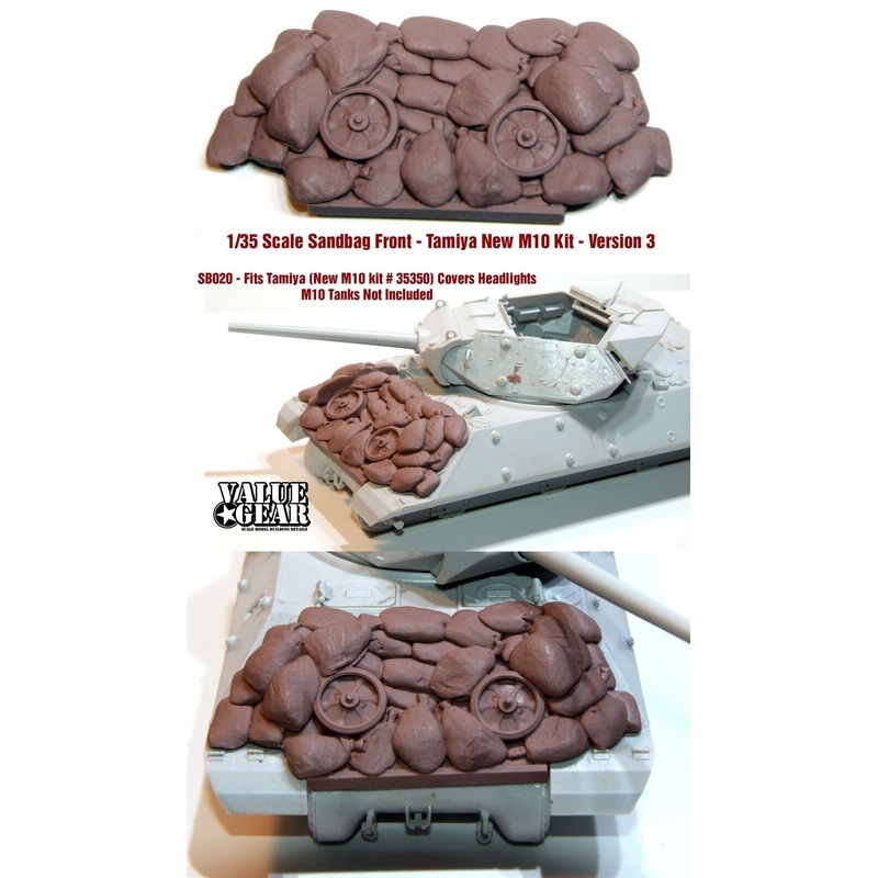 1/35 scale resin model SB020 M10 Sandbag Fronts V3 (TAMIYA NEW M10 KIT)