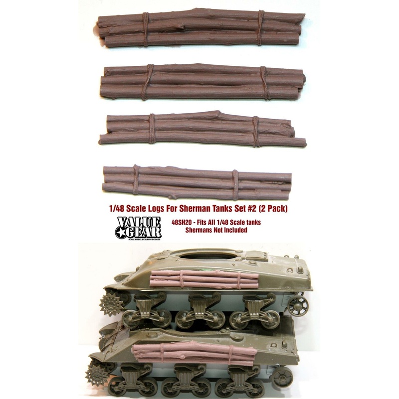 1/48 scale resin model 48SH20 Sandbag Fronts For M4EP Version 2 – For All 1/48 Tanks