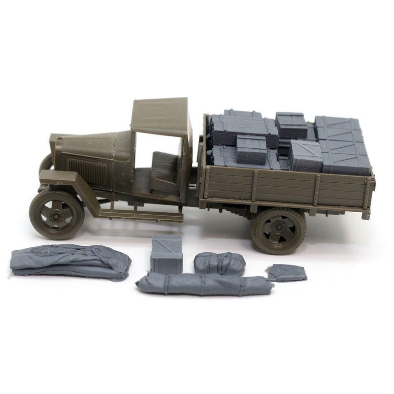 1/48 scale resin model kit WW2 Russian Gaz Truck Load Set #2