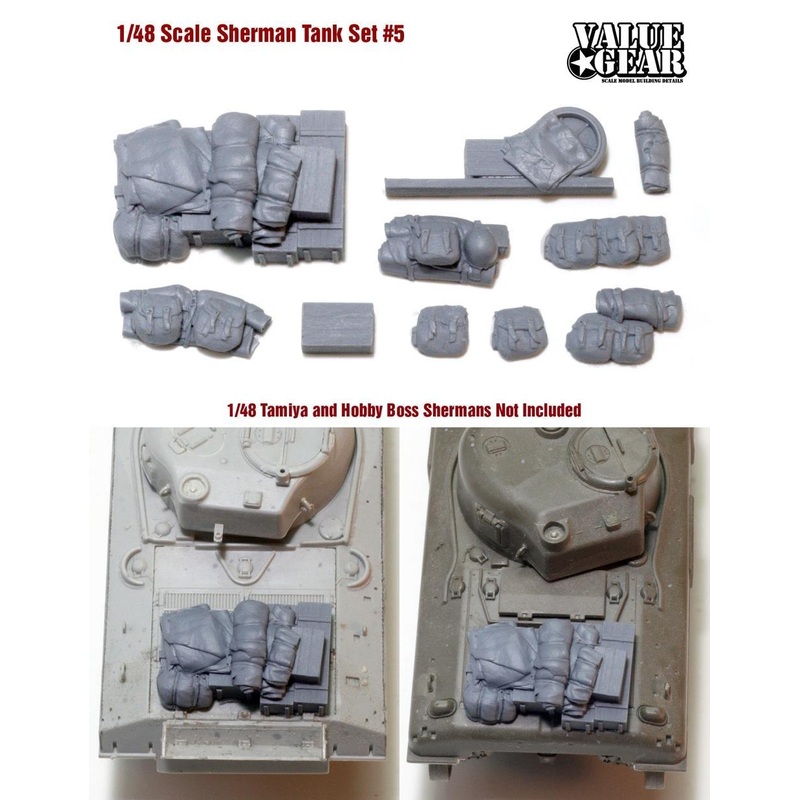 1/48 Scale resin stowage set Sherman Tank Set #5